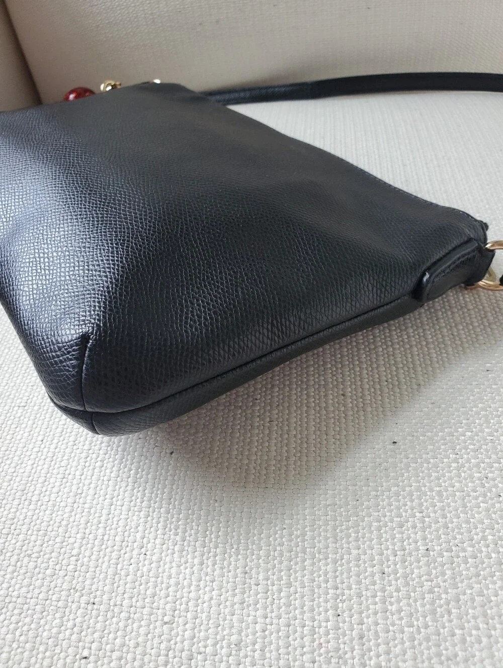 Coach black leather